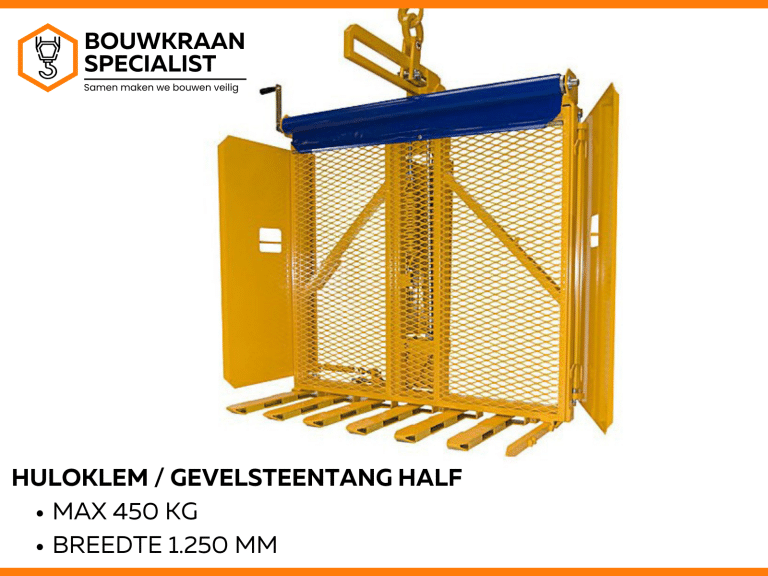 Deze Huloklem half is te huur bij Bouwkraanspecialist.