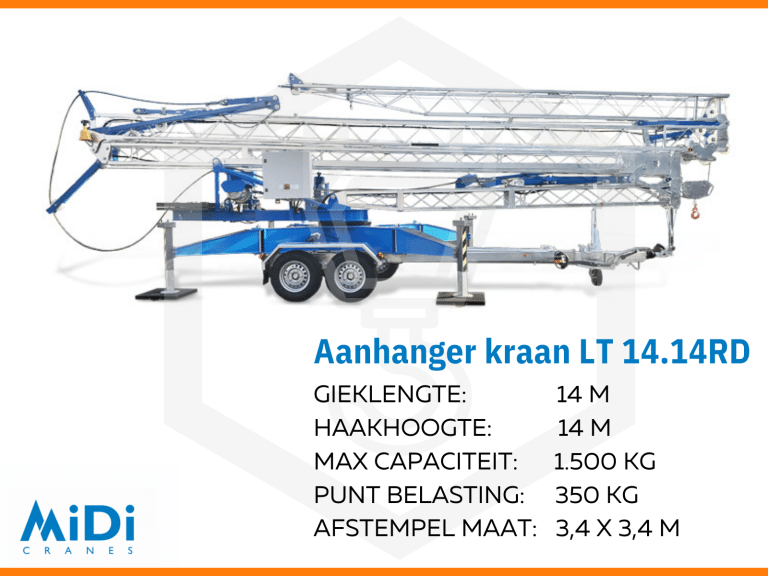 Aanhanger kraan Midi LT14.14RD