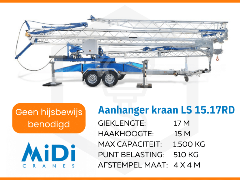 Aanhanger kraan Midi LS15.17RD